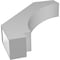 Ekena Millwork 6-in. W x 28-in. D x 34-in. H Imperial Architectural Grade PVC Knee Brace BRCP06X28X34IMP - alternate 6